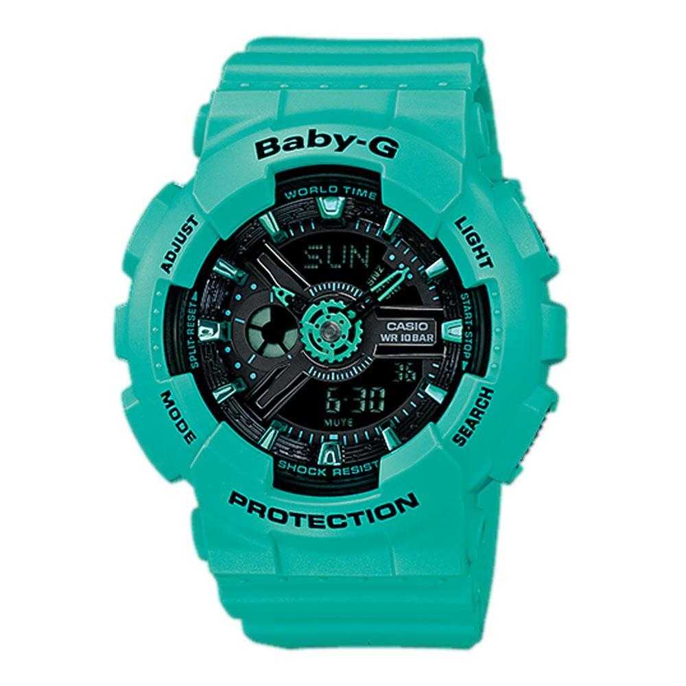 CASIO BABY-G BA-111-3ADR DIGITAL QUARTZ BLUE RESIN WOMEN'S WATCH - H2 Hub Watches
