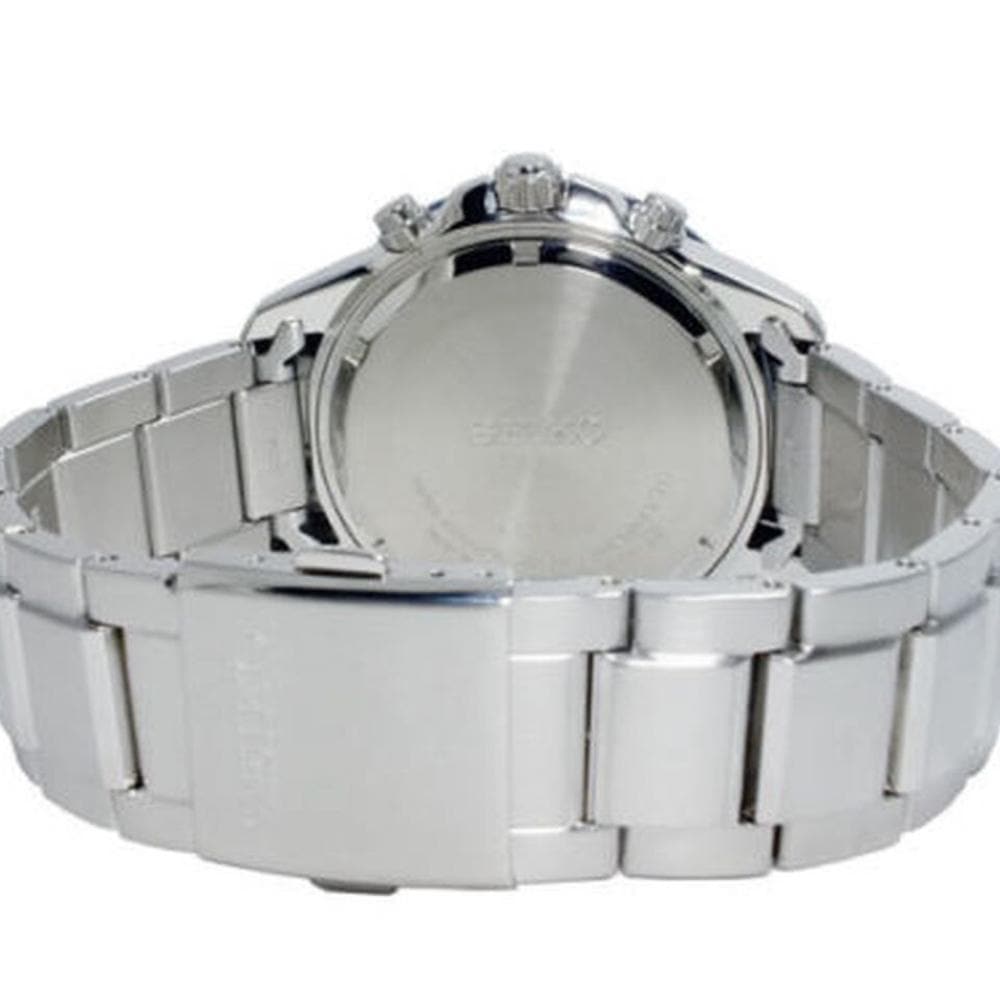 SEIKO GENERAL SSC255P1 SOLAR CHRONOGRAPH STAINLESS STEEL MEN'S SILVER WATCH - H2 Hub Watches