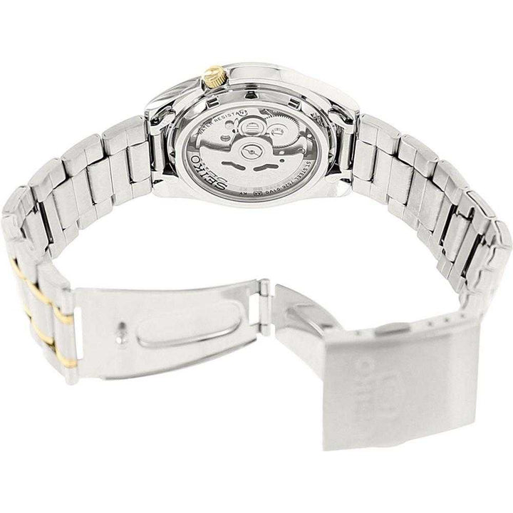 SEIKO 5 SNKL57K1 AUTOMATIC STAINLESS STEEL MEN'S TWO TONE WATCH - H2 Hub Watches