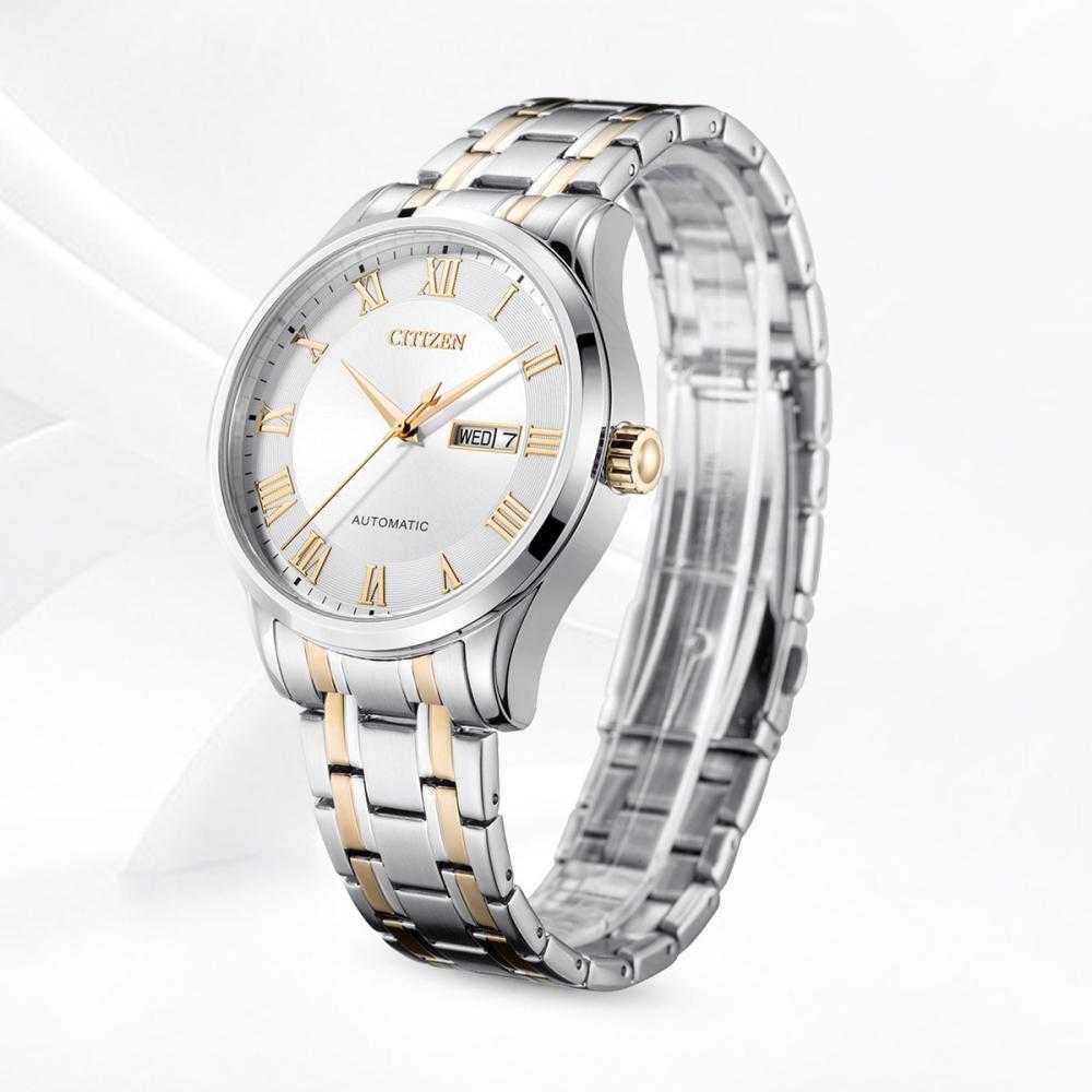 CITIZEN NH8366-83AB AUTOMATIC TWO TONE STAINLESS STEEL MEN'S WATCH - H2 Hub Watches