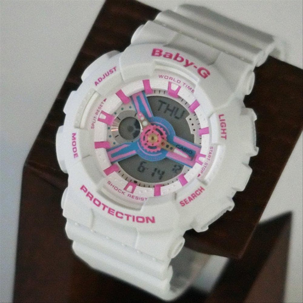 CASIO BABY-G BA-110NR-8ADR DIGITAL QUARTZ WHITE RESIN WOMEN'S WATCH - H2 Hub Watches