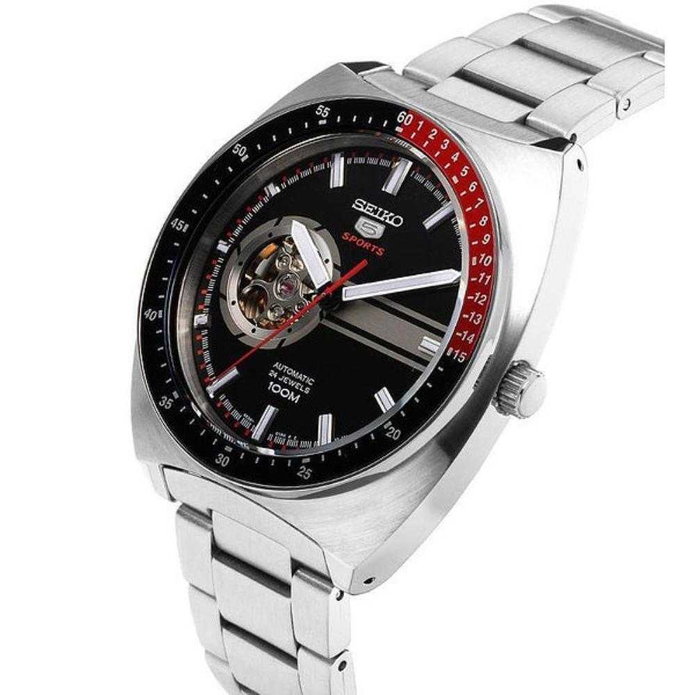 SEIKO 5 SPORTS SSA329K1 AUTOMATIC STAINLESS STEEL MEN'S SILVER WATCH - H2 Hub Watches
