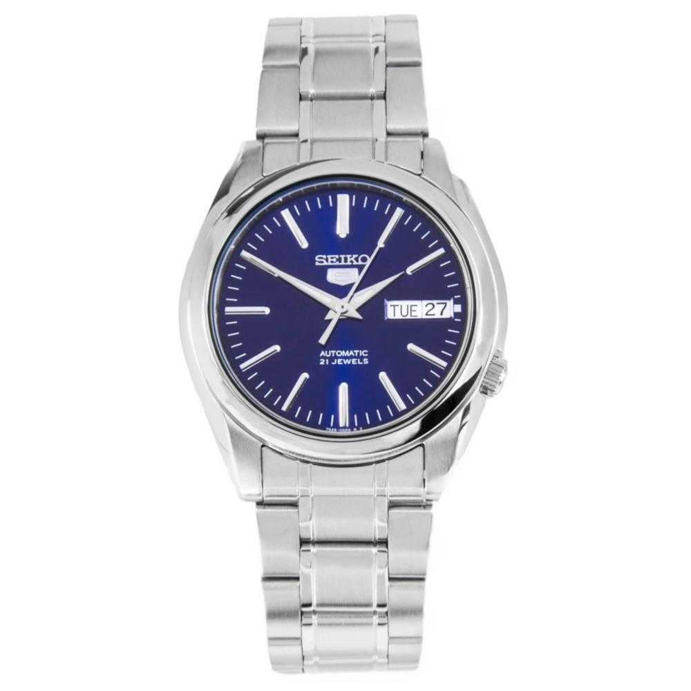 SEIKO 5 SNKL43K1P AUTOMATIC STAINLESS STEEL MEN'S SILVER WATCH - H2 Hub Watches