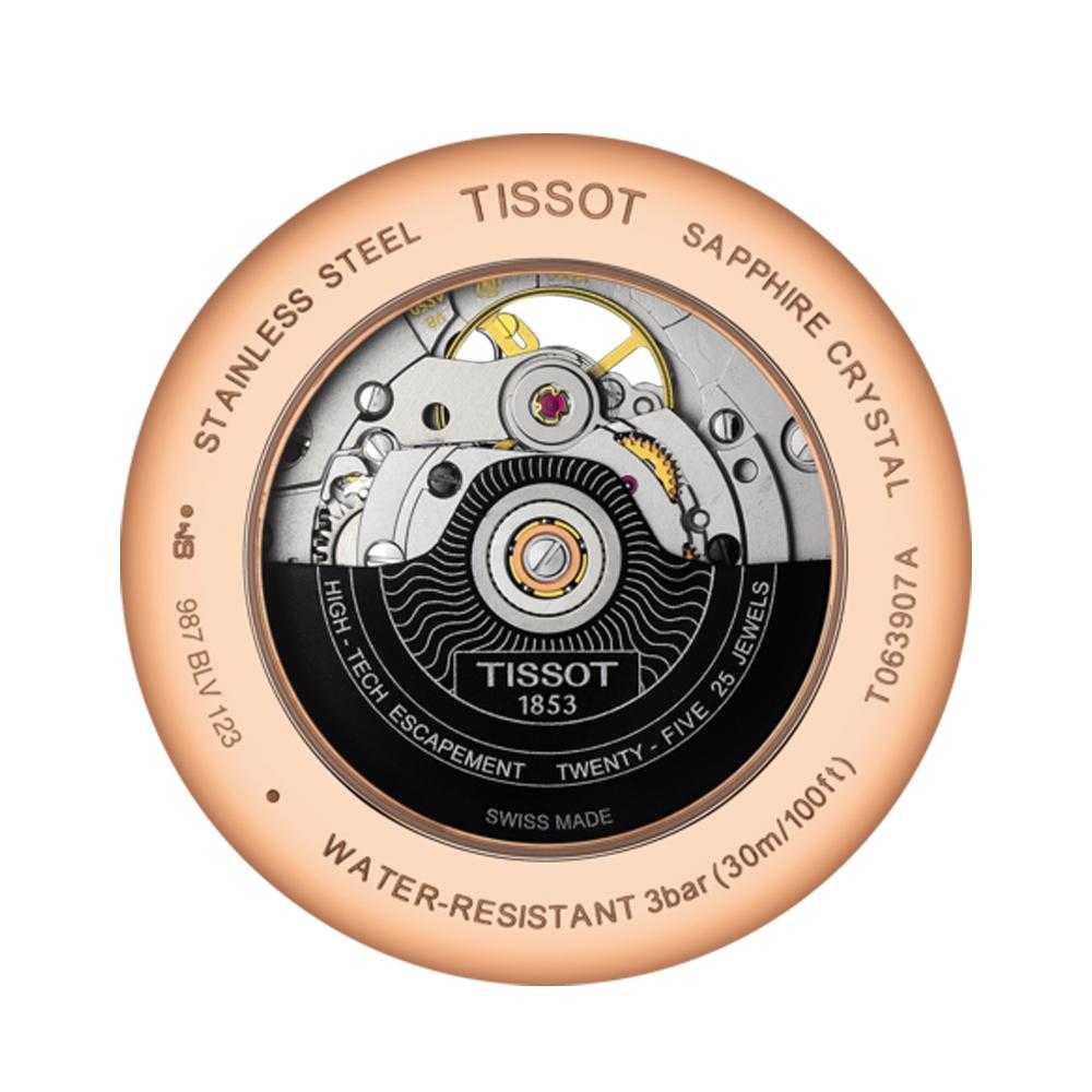 TISSOT T0639073606800 TRADITION POWERMATIC 80 OPEN HEART MEN'S WATCH - H2 Hub Watches