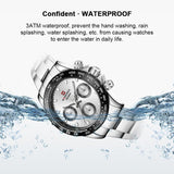 NAVIFORCE NF9193 S/B/W SILVER DIAL METAL FINISH STAINLESS STEEL MEN'S WATCH