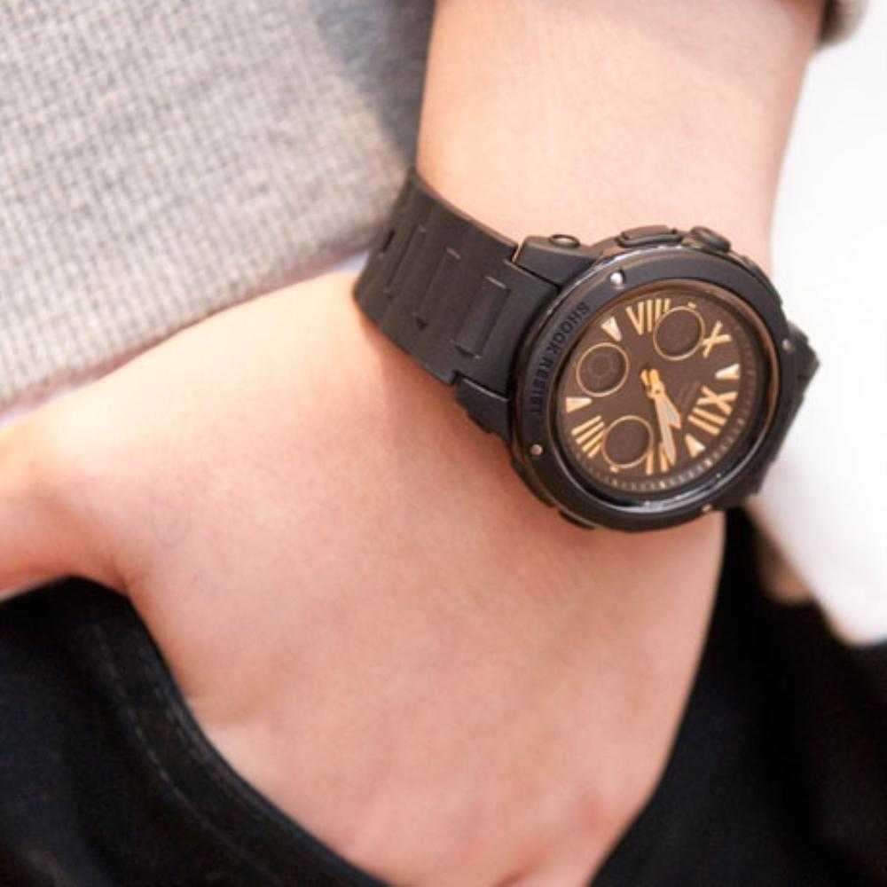 CASIO BABY-G BGA-153-1BDR DIGITAL QUARTZ BLACK RESIN WOMEN'S WATCH - H2 Hub Watches
