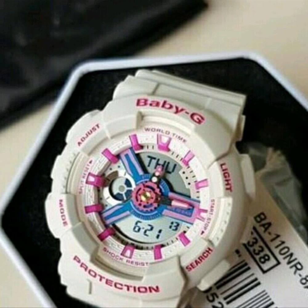 CASIO BABY-G BA-110NR-8ADR DIGITAL QUARTZ WHITE RESIN WOMEN'S WATCH - H2 Hub Watches