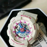 CASIO BABY-G BA-110NR-8ADR DIGITAL QUARTZ WHITE RESIN WOMEN'S WATCH - H2 Hub Watches