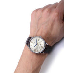 CITIZEN NJ0090-13P AUTOMATIC TITANIUM BROWN LEATHER STRAP MEN'S WATCH - H2 Hub Watches