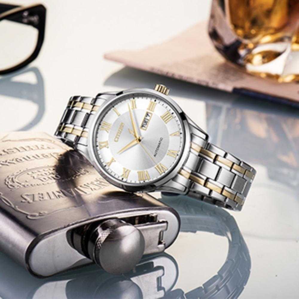 CITIZEN NH8366-83AB AUTOMATIC TWO TONE STAINLESS STEEL MEN'S WATCH - H2 Hub Watches