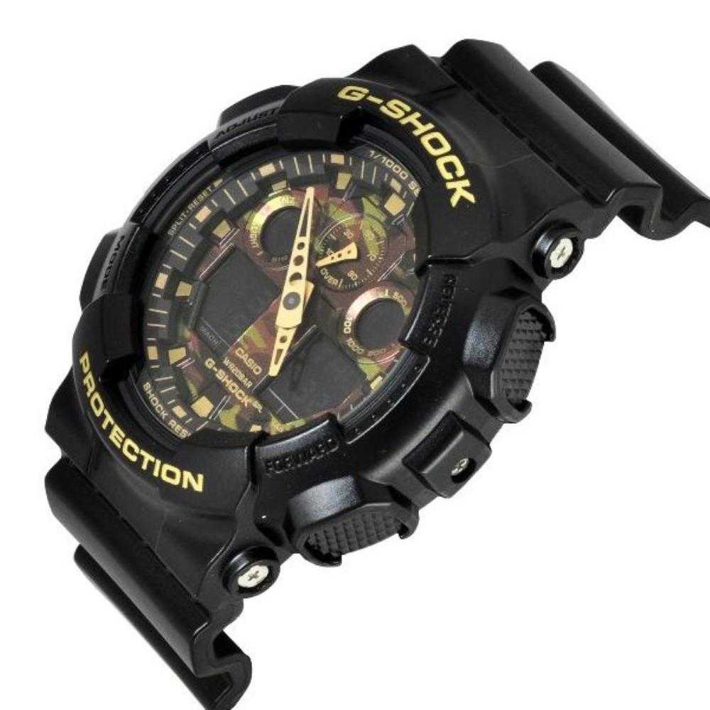 CASIO G-SHOCK GA-100CF-1A9DR DIGITAL QUARTZ BLACK RESIN MEN'S WATCH - H2 Hub Watches