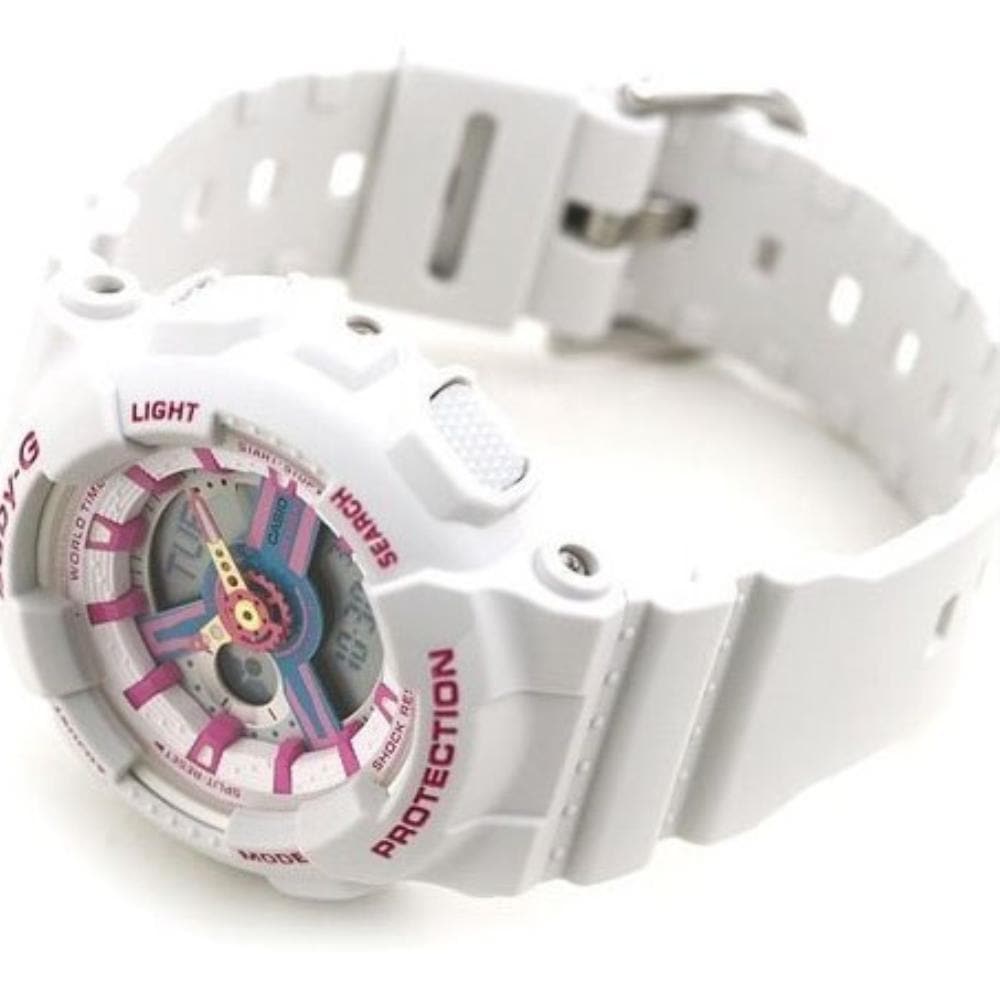 CASIO BABY-G BA-110NR-8ADR DIGITAL QUARTZ WHITE RESIN WOMEN'S WATCH - H2 Hub Watches