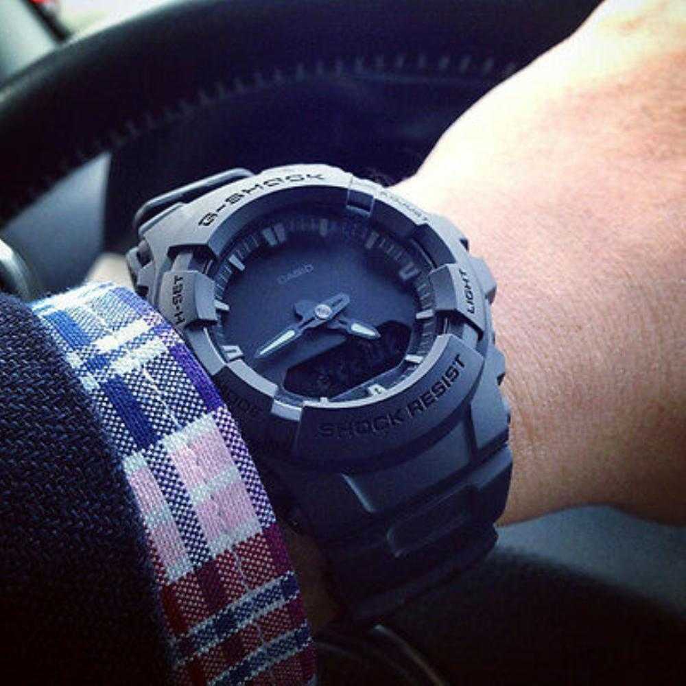 CASIO G-SHOCK G-100BB-1ADR DIGITAL QUARTZ BLACK RESIN MEN'S WATCH - H2 Hub Watches