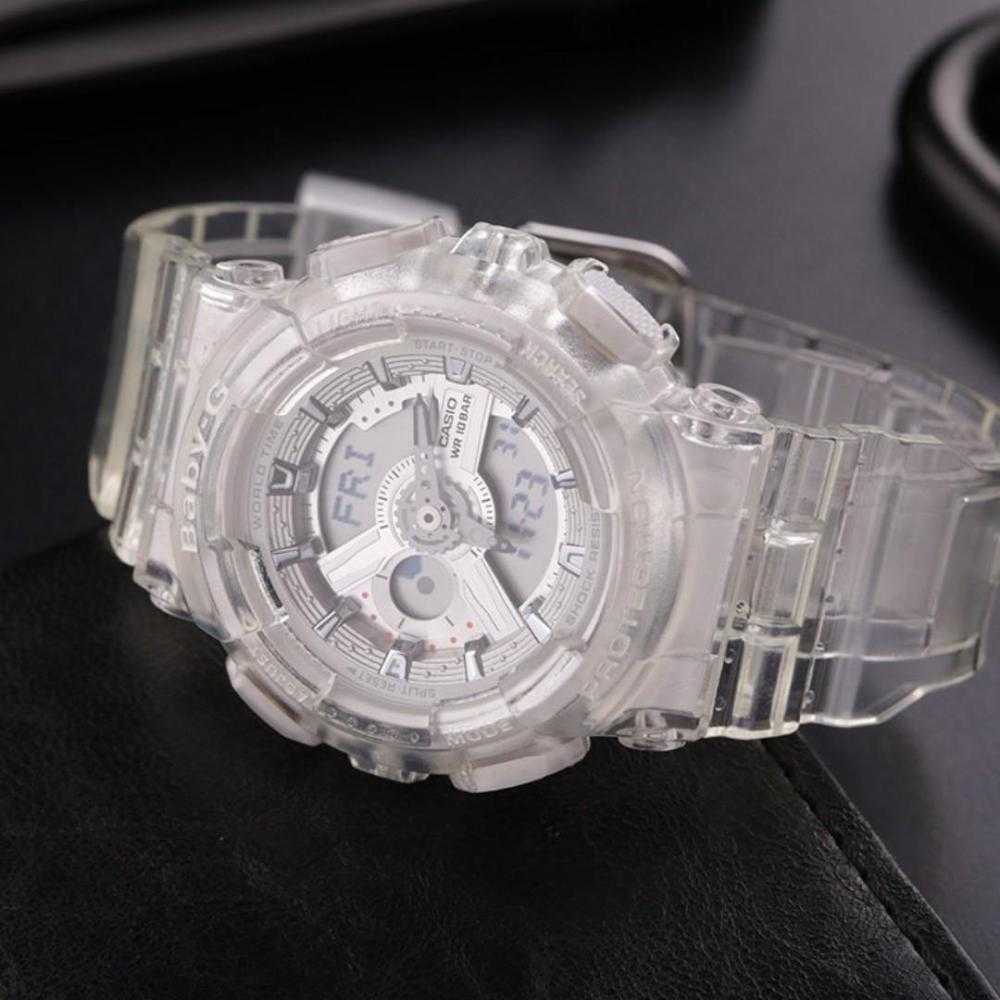 CASIO BABY-G BA-110CR-7ADR DIGITAL QUARTZ WHITE RESIN WOMEN'S WATCH - H2 Hub Watches
