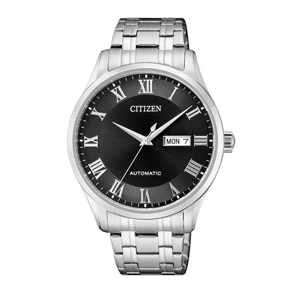 CITIZEN NH8360-80EB AUTOMATIC SILVER STAINLESS STEEL MEN'S WATCH - H2 Hub Watches