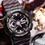 CASIO BABY-G BA-110CH-1ADR DIGITAL QUARTZ BLACK RESIN WOMEN'S WATCH - H2 Hub Watches
