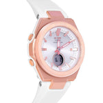 CASIO BABY-G MSG-S200G-7ADR DIGITAL QUARTZ ROSE GOLD STAINLESS STEEL WHITE RESIN WOMEN'S WATCH - H2 Hub Watches