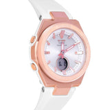 CASIO BABY-G MSG-S200G-7ADR DIGITAL QUARTZ ROSE GOLD STAINLESS STEEL WHITE RESIN WOMEN'S WATCH - H2 Hub Watches