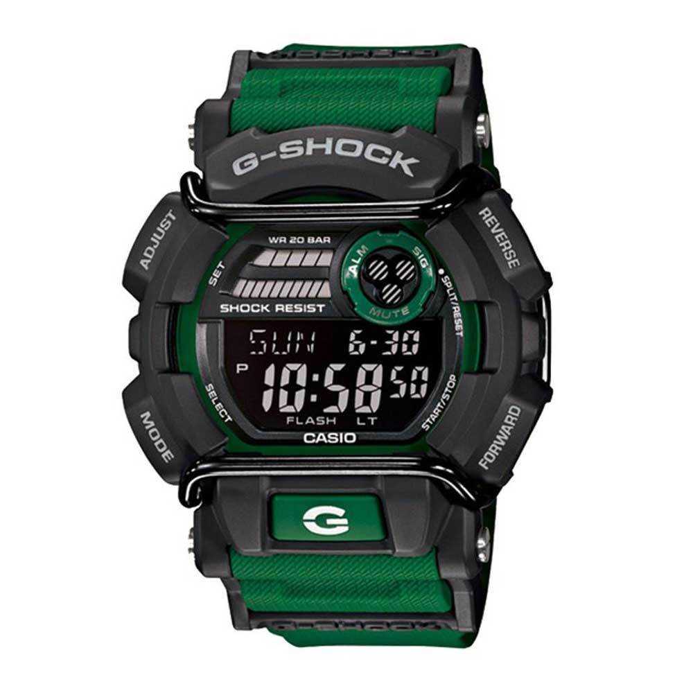 CASIO G-SHOCK GD-400-3DR DIGITAL QUARTZ GREY GREEN RESIN MEN'S WATCH - H2 Hub Watches