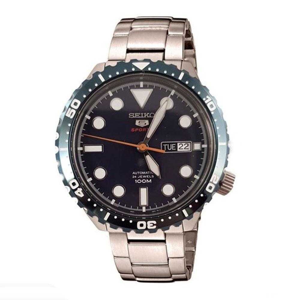 SEIKO 5 SPORTS SRPC63K1 AUTOMATIC STAINLESS STEEL MEN'S SILVER WATCH - H2 Hub Watches