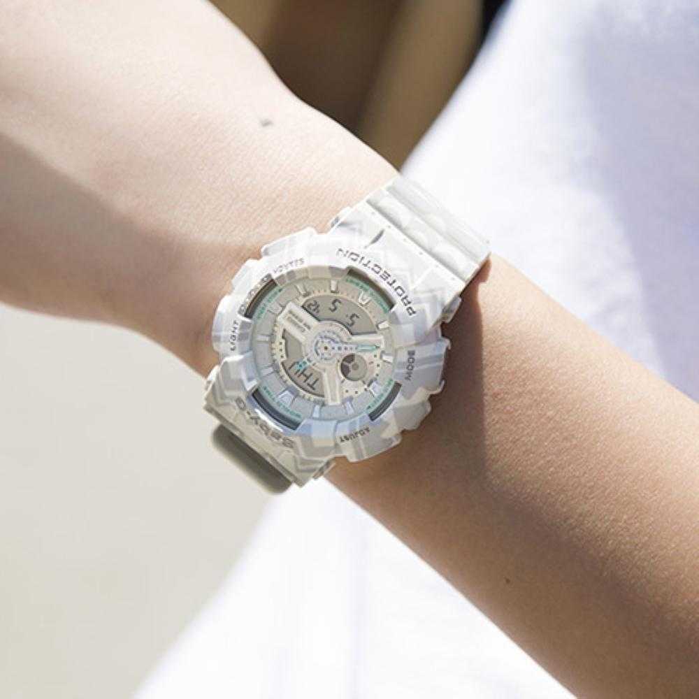 CASIO BABY-G BA-110TP-8ADR DIGITAL QUARTZ GREY RESIN WOMEN'S WATCH - H2 Hub Watches