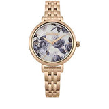 CATH KIDSTON QUARTZ MID WILD POPPIES ROSE GOLD STAINLESS STEEL CKL060RGM LADIES WATCH - H2 Hub Watches