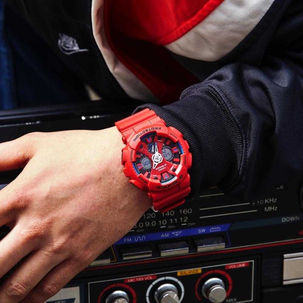 CASIO G-SHOCK GA-120TR-4ADR DIGITAL QUARTZ RED RESIN UNISEX'S WATCH - H2 Hub Watches