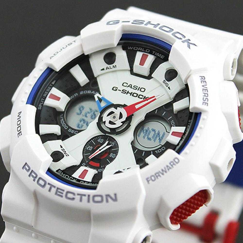CASIO G-SHOCK GA-120TR-7ADR DIGITAL QUARTZ WHITE RESIN UNISEX'S WATCH - H2 Hub Watches