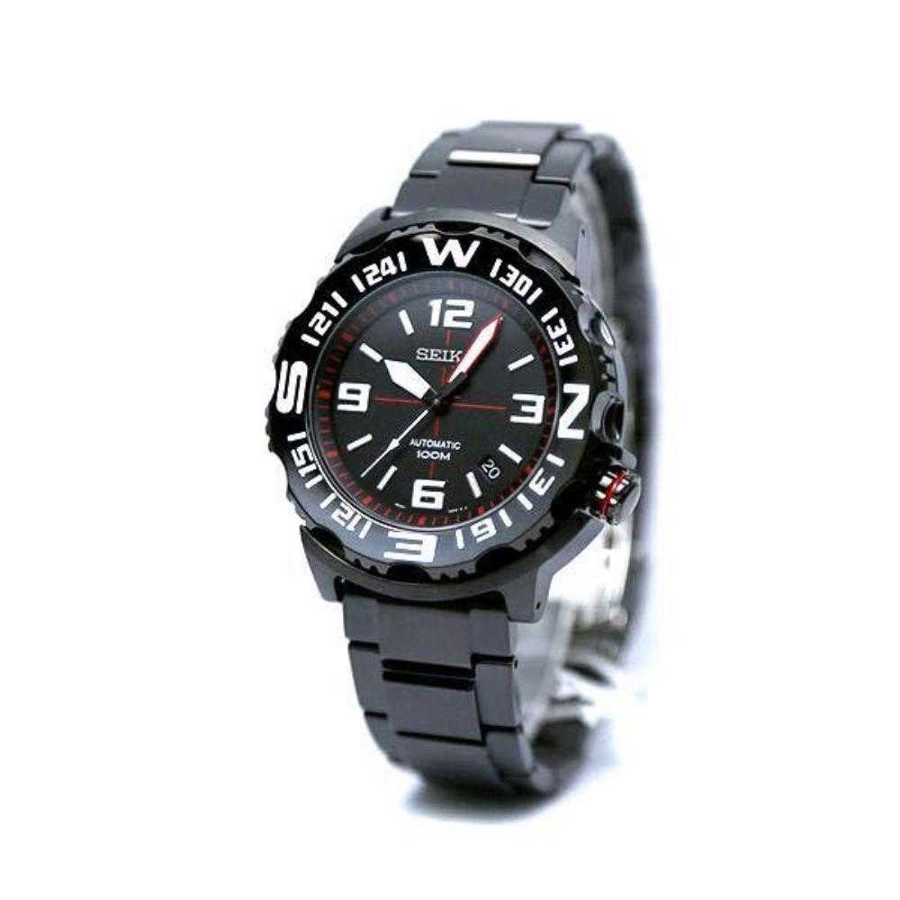 SEIKO GENERAL SUPERIOR SRP447K1 AUTOMATIC STAINLESS STEEL MEN'S BLACK WATCH - H2 Hub Watches