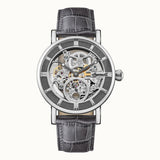 INGERSOLL HERALD AUTOMATIC I00402B STAINLESS STEEL ROUND BLACK LEATHER STRAP MEN'S WATCH