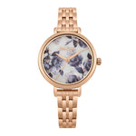 CATH KIDSTON QUARTZ MID WILD POPPIES ROSE GOLD STAINLESS STEEL CKL060RGM LADIES WATCH - H2 Hub Watches