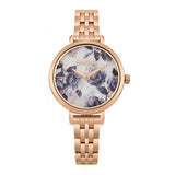 CATH KIDSTON QUARTZ MID WILD POPPIES ROSE GOLD STAINLESS STEEL CKL060RGM LADIES WATCH - H2 Hub Watches