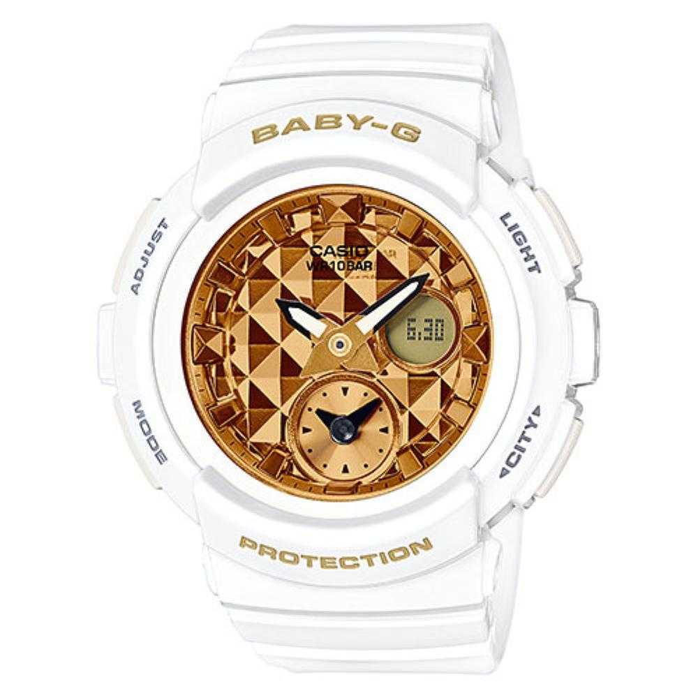 CASIO BABY-G BGA-195M-7ADR DIGITAL QUARTZ WHITE RESIN WOMEN'S WATCH - H2 Hub Watches