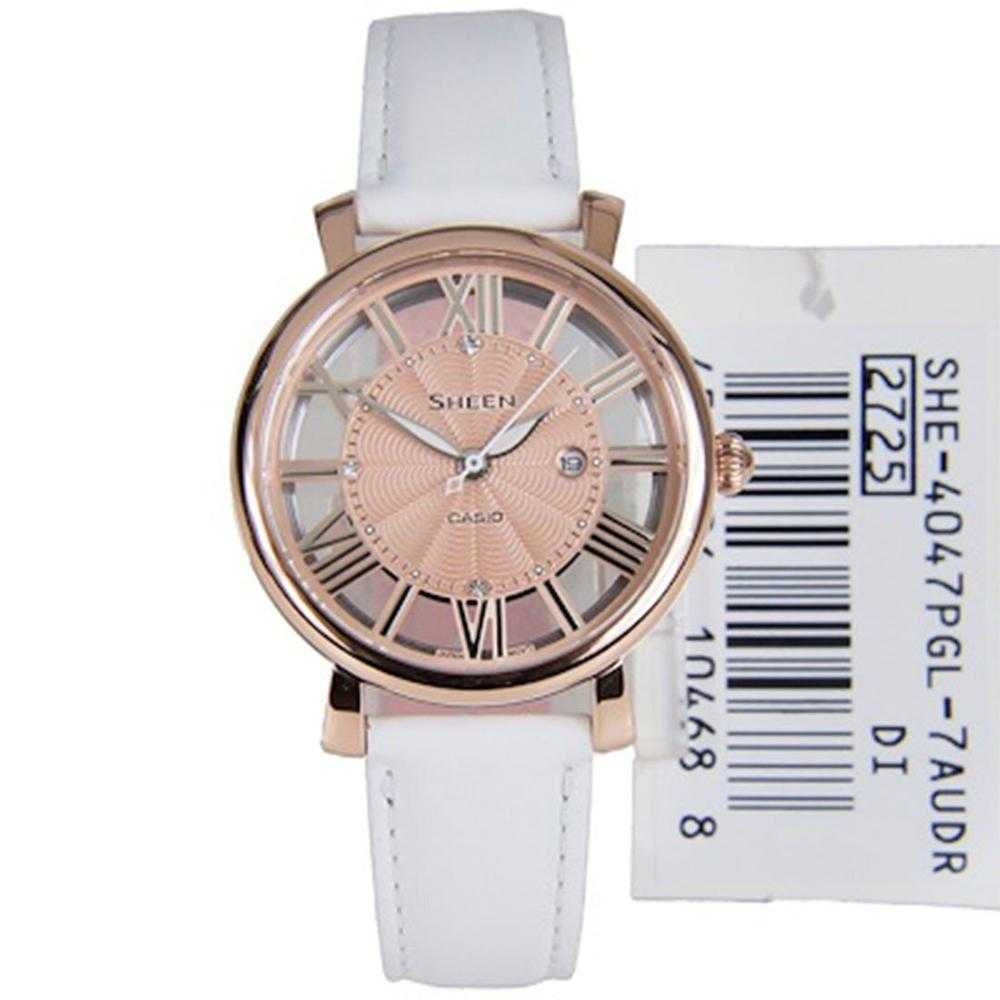 CASIO SHEEN SHE-4047PGL-7AUDR QUARTZ ROSE GOLD  WOMEN'S WATCH - H2 Hub Watches