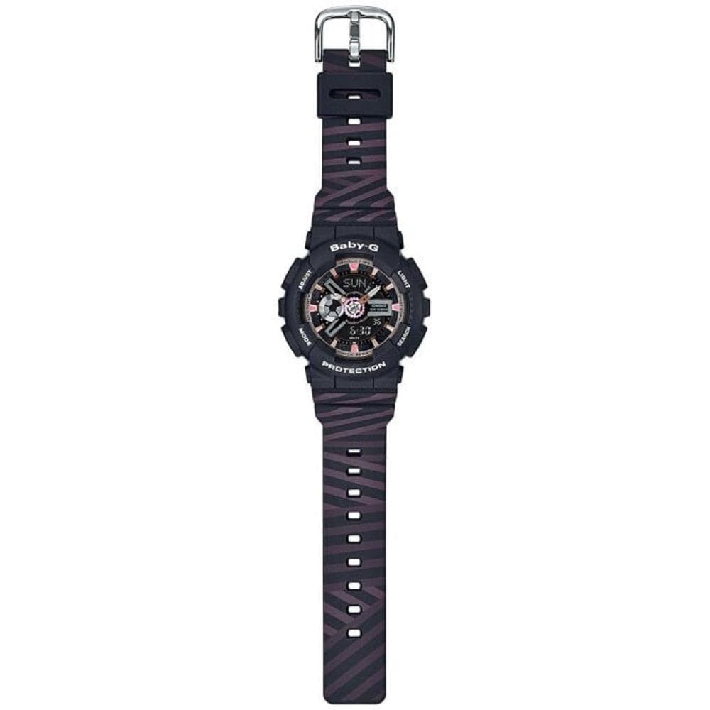 CASIO BABY-G BA-110CH-1ADR DIGITAL QUARTZ BLACK RESIN WOMEN'S WATCH - H2 Hub Watches
