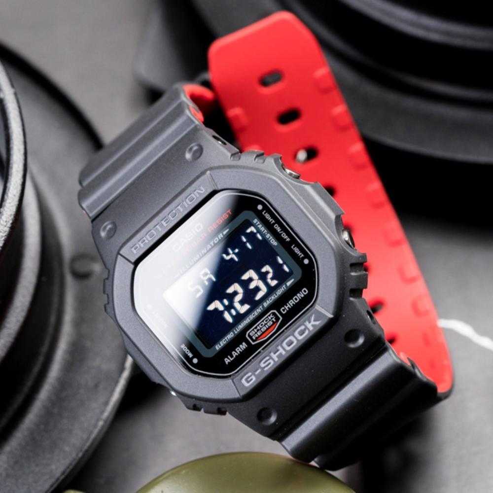 CASIO G-SHOCK DW-5600HR-1DR DIGITAL QUARTZ BLACK RESIN MEN'S WATCH - H2 Hub Watches