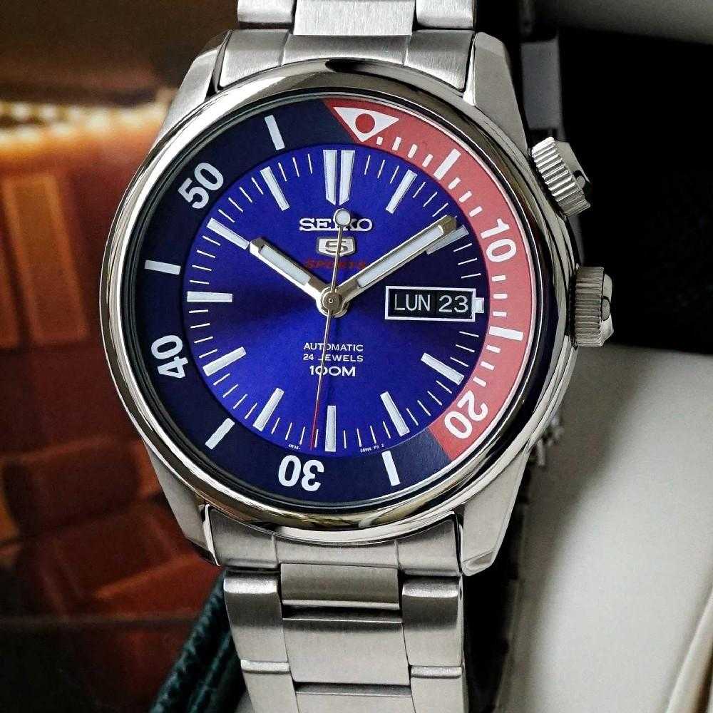 SEIKO 5 SPORTS SRPB25K1 AUTOMATIC STAINLESS STEEL MEN'S SILVER WATCH - H2 Hub Watches