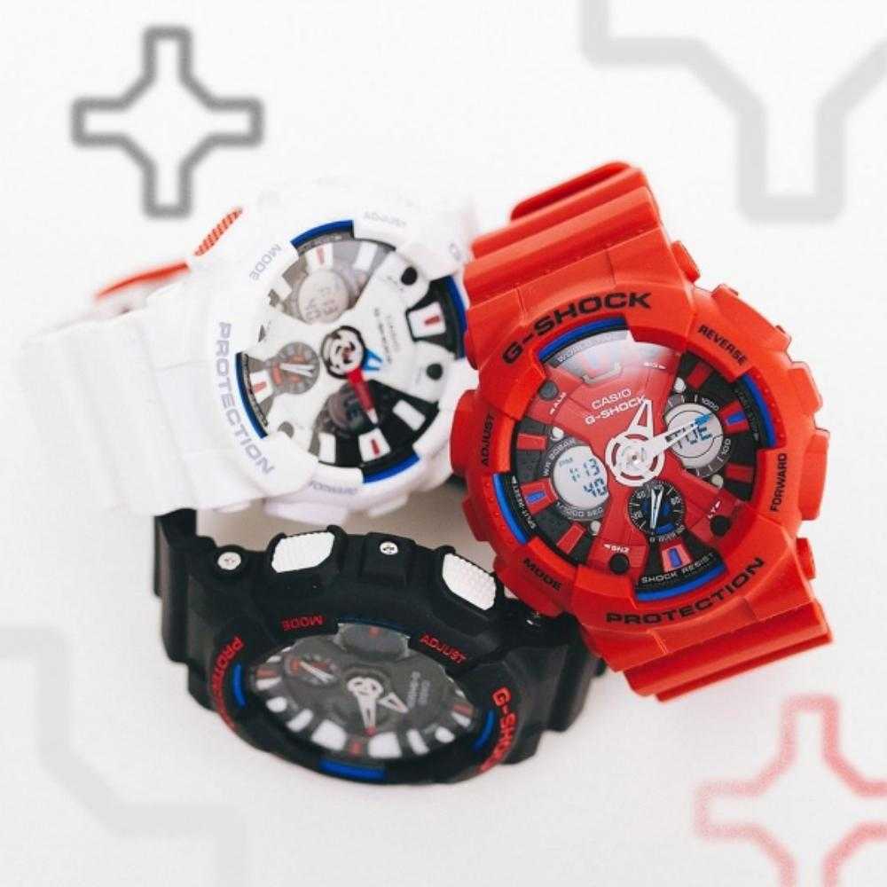 CASIO G-SHOCK GA-120TR-7ADR DIGITAL QUARTZ WHITE RESIN UNISEX'S WATCH - H2 Hub Watches