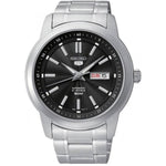 SEIKO 5 SNKM87K1 SILVER STAINLESS STEEL MEN'S WATCH - H2 Hub Watches