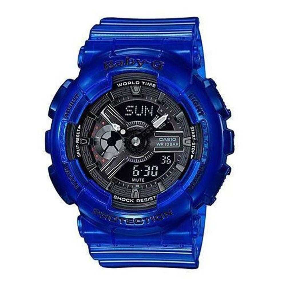 CASIO BABY-G BA-110CR-2ADR TANDEM SERIES DIGITAL QUARTZ BLUE RESIN WOMEN'S WATCH - H2 Hub Watches