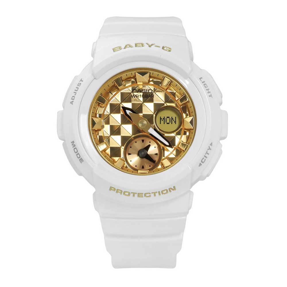 CASIO BABY-G BGA-195M-7ADR DIGITAL QUARTZ WHITE RESIN WOMEN'S WATCH - H2 Hub Watches
