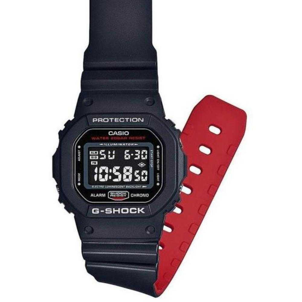 CASIO G-SHOCK DW-5600HR-1DR DIGITAL QUARTZ BLACK RESIN MEN'S WATCH - H2 Hub Watches