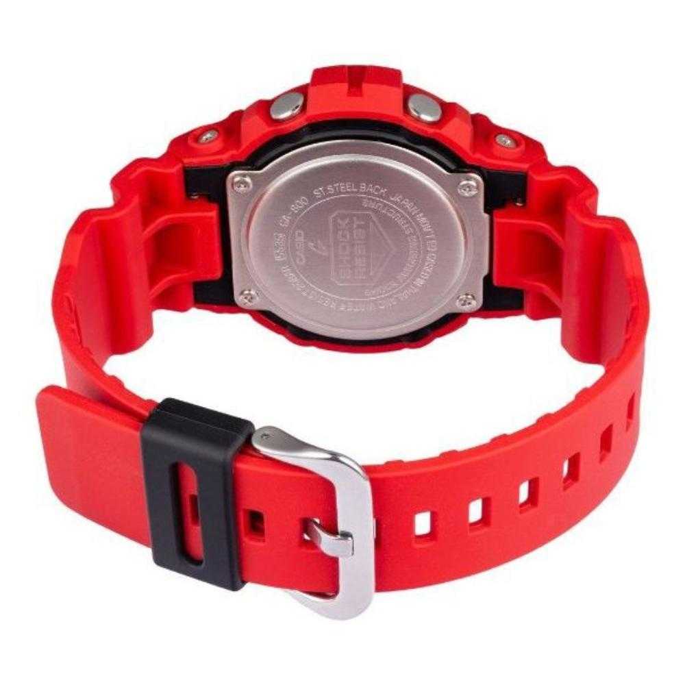 CASIO G-SHOCK GA-800-4ADR DIGITAL QUARTZ RED RESIN MEN'S WATCH - H2 Hub Watches