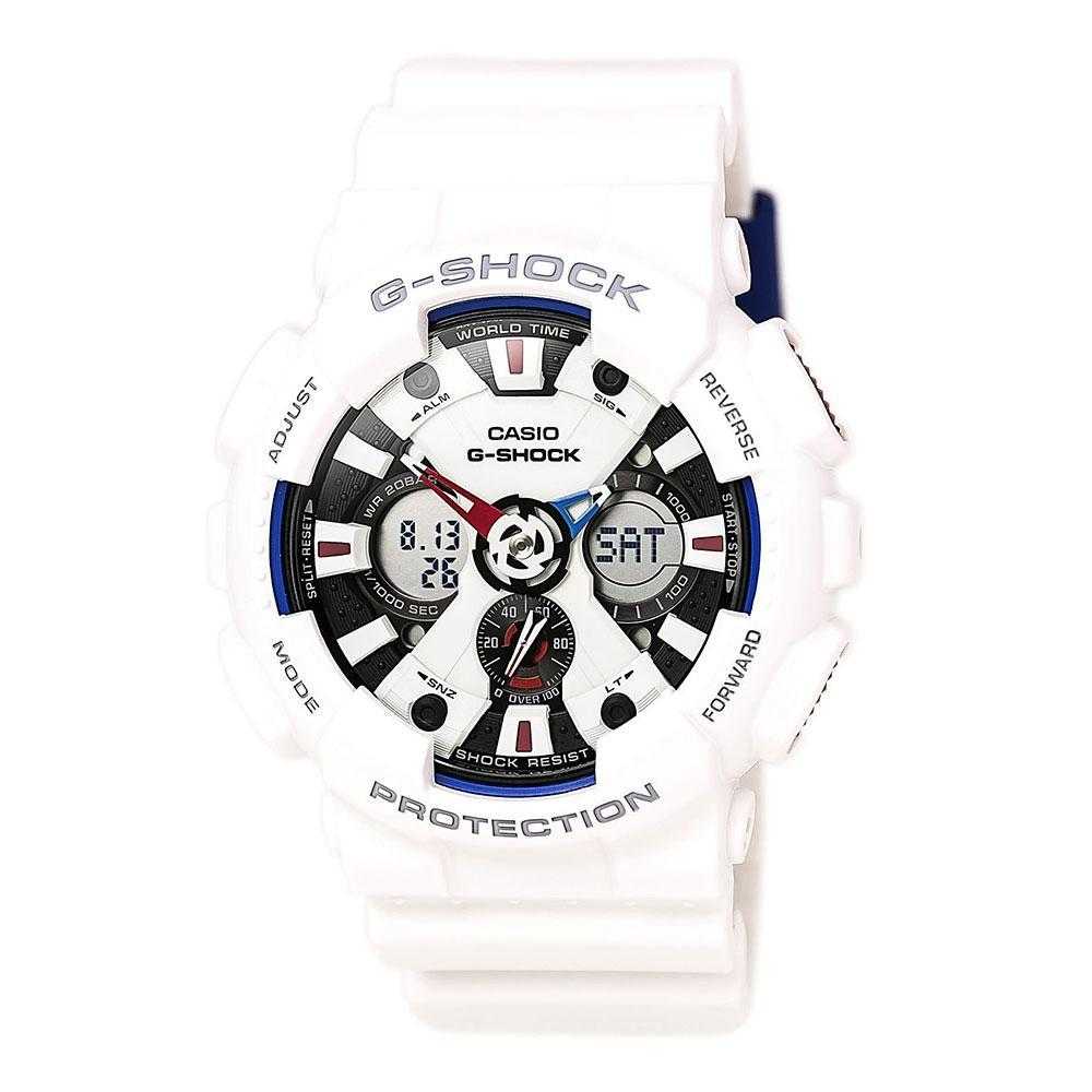 CASIO G-SHOCK GA-120TR-7ADR DIGITAL QUARTZ WHITE RESIN UNISEX'S WATCH - H2 Hub Watches