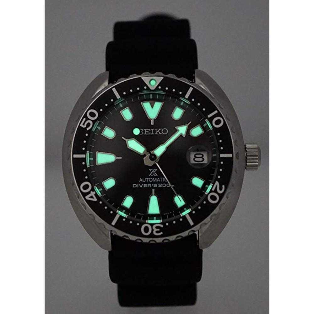 SEIKO PROSPEX SRPC37K1 AUTOMATIC MEN'S BLACK RUBBER STRAP WATCH - H2 Hub Watches