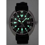SEIKO PROSPEX SRPC37K1 AUTOMATIC MEN'S BLACK RUBBER STRAP WATCH - H2 Hub Watches