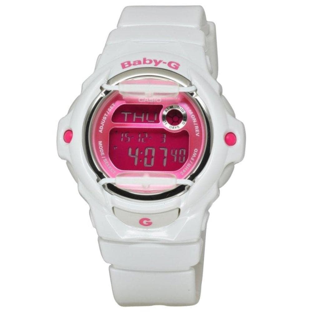CASIO BABY-G BG-169R-7DDR DIGITAL QUARTZ WHITE RESIN WOMEN'S WATCH - H2 Hub Watches