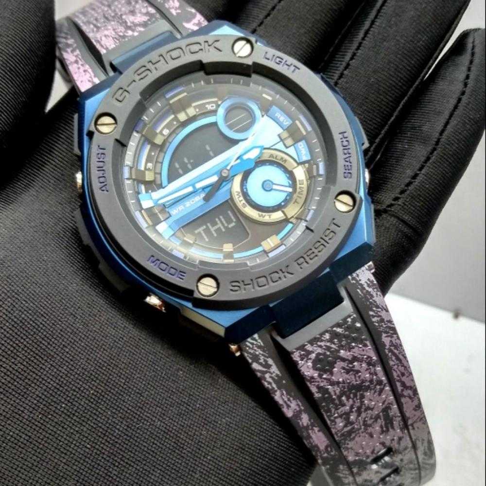 CASIO G-SHOCK GST-200CP-2ADR BLUE RESIN STRAP MEN'S WATCH - H2 Hub Watches
