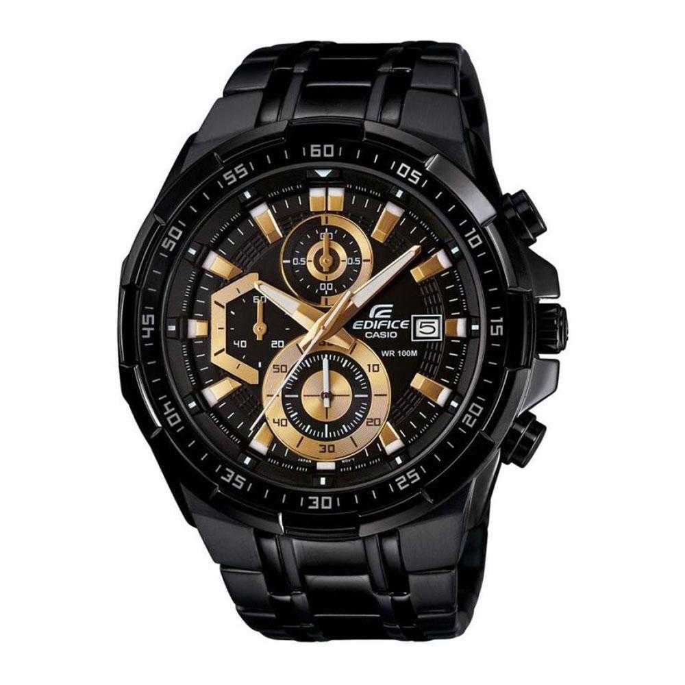 CASIO EDIFICE EFR-539BK-1AVUDF CHRONOGRAPH BLACK STAINLESS STEEL MEN'S WATCH - H2 Hub Watches