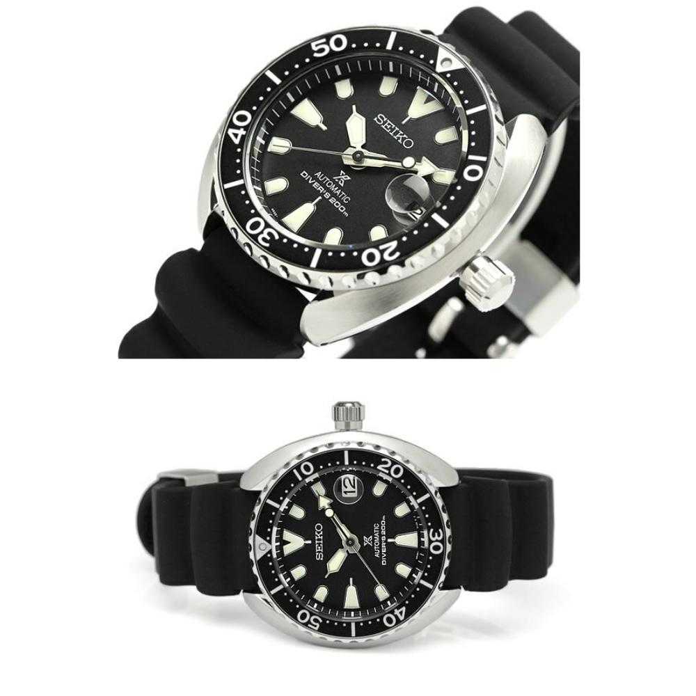 SEIKO PROSPEX SRPC37K1 AUTOMATIC MEN'S BLACK RUBBER STRAP WATCH - H2 Hub Watches